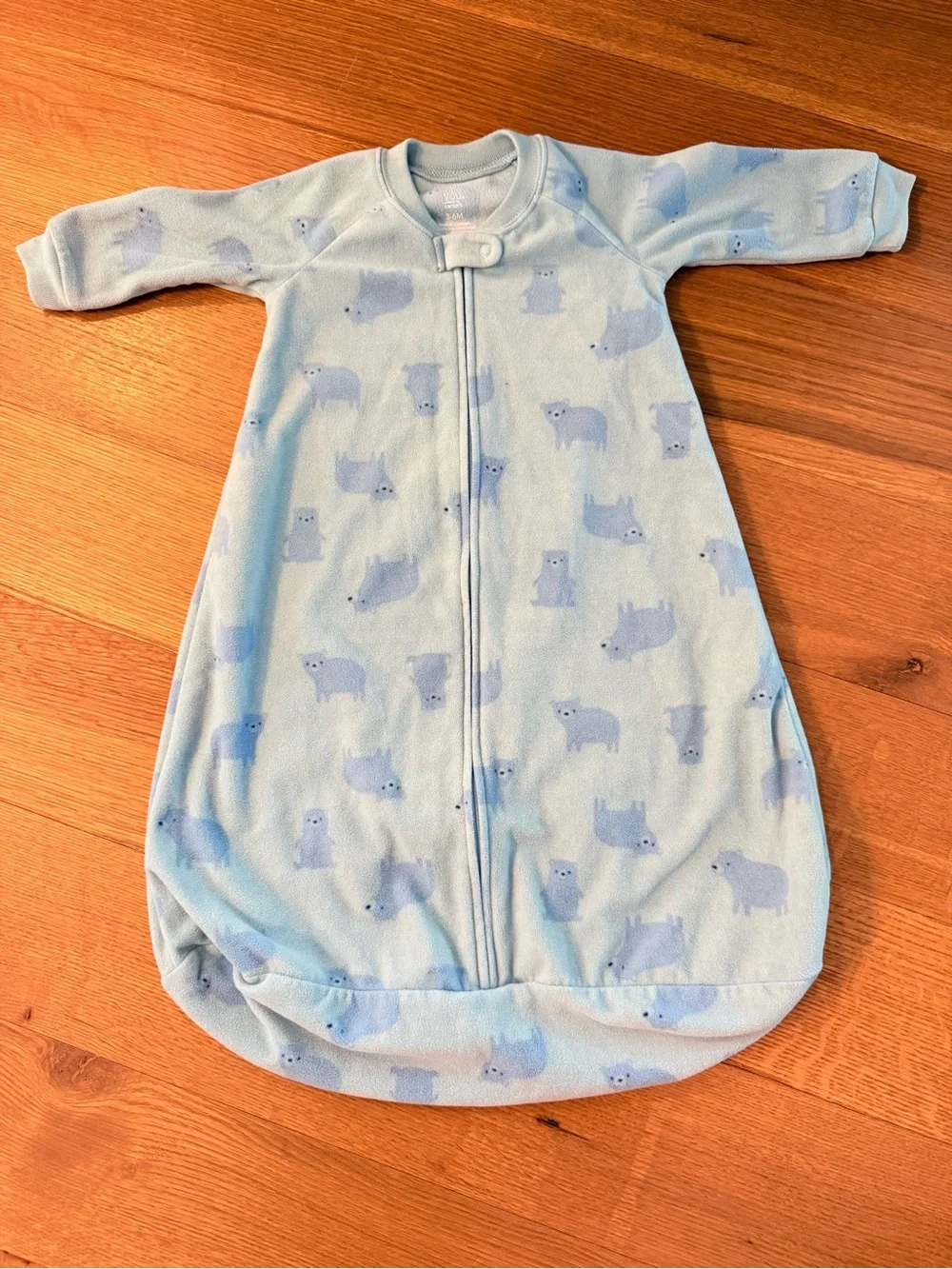 CARTER’S | Light Blue Bear Fleece Sleep Sack